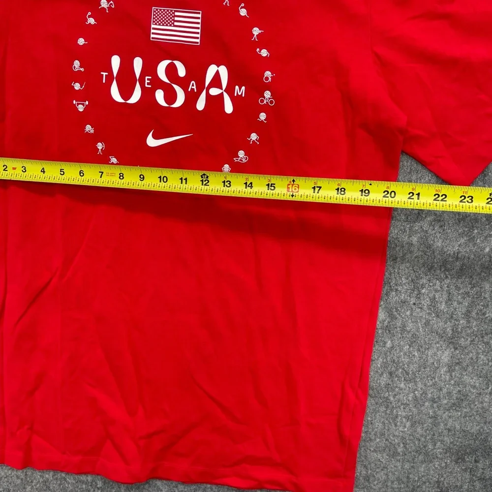 Team USA Shirt Mens Large Tall Olympic Graphic Red Nike NWT